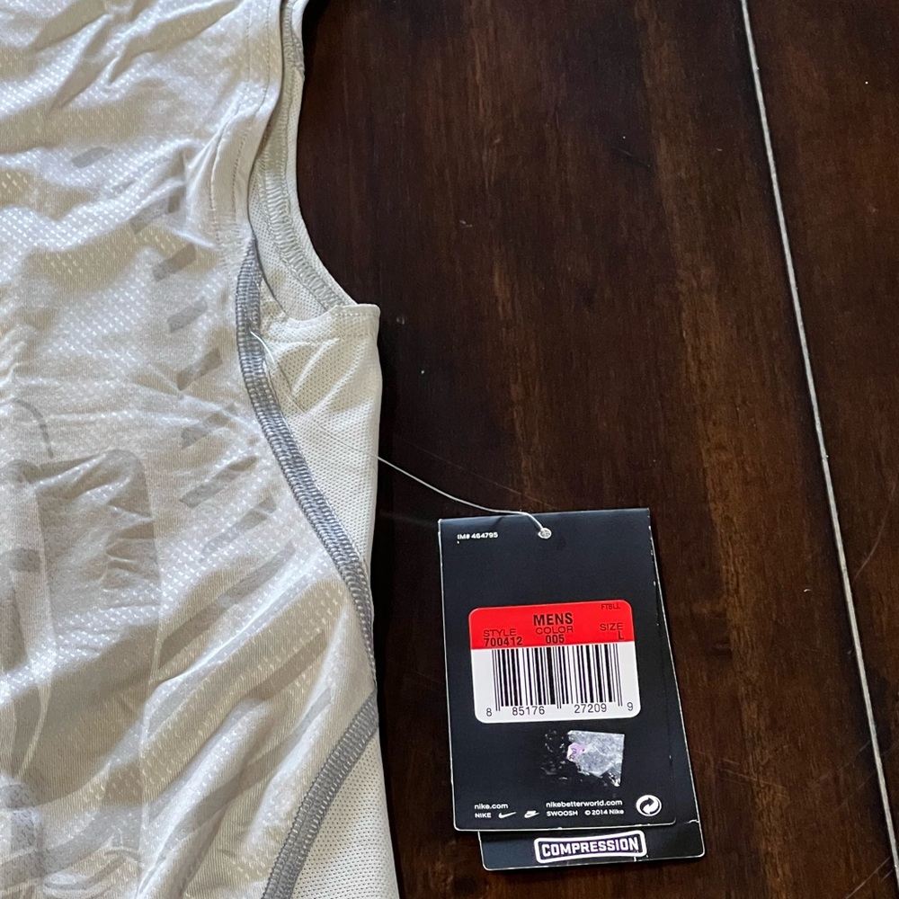 2014 Nike Dit-Fit Pro Combat HYPERCOOL sleeveless football compression shirt L - Picture 5 of 11